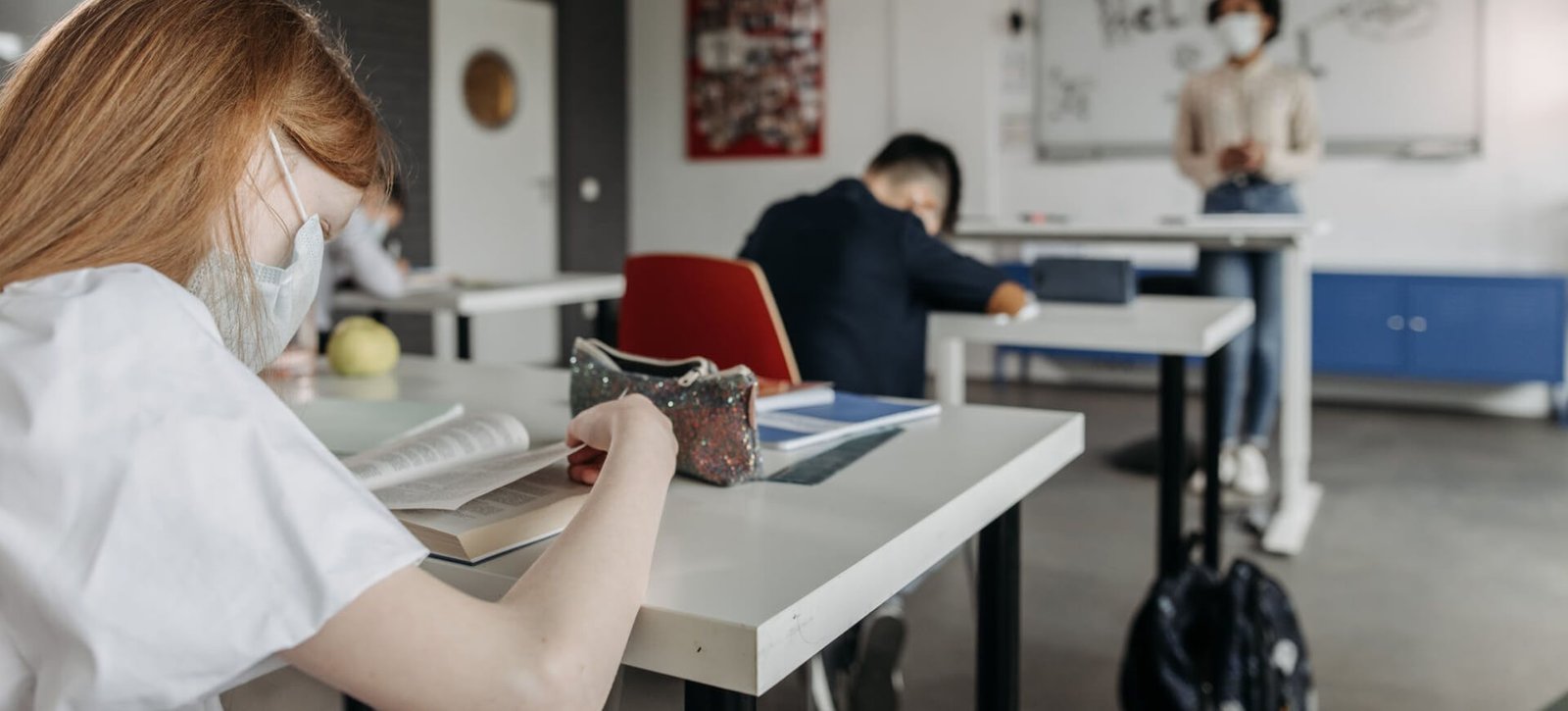students in class